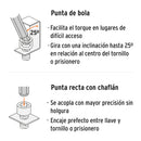 Juego 13 llaves allen largas std punta bola con organizador, Truper