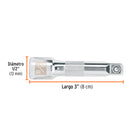 Extensión de 3" para matraca, cuadro 3/8", Truper