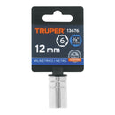 Dado de 12 mm, 6 puntas, cuadro 3/8"