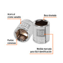 DADO DE 6 PUNTAS, CUADRO 3/8" DE 18MM