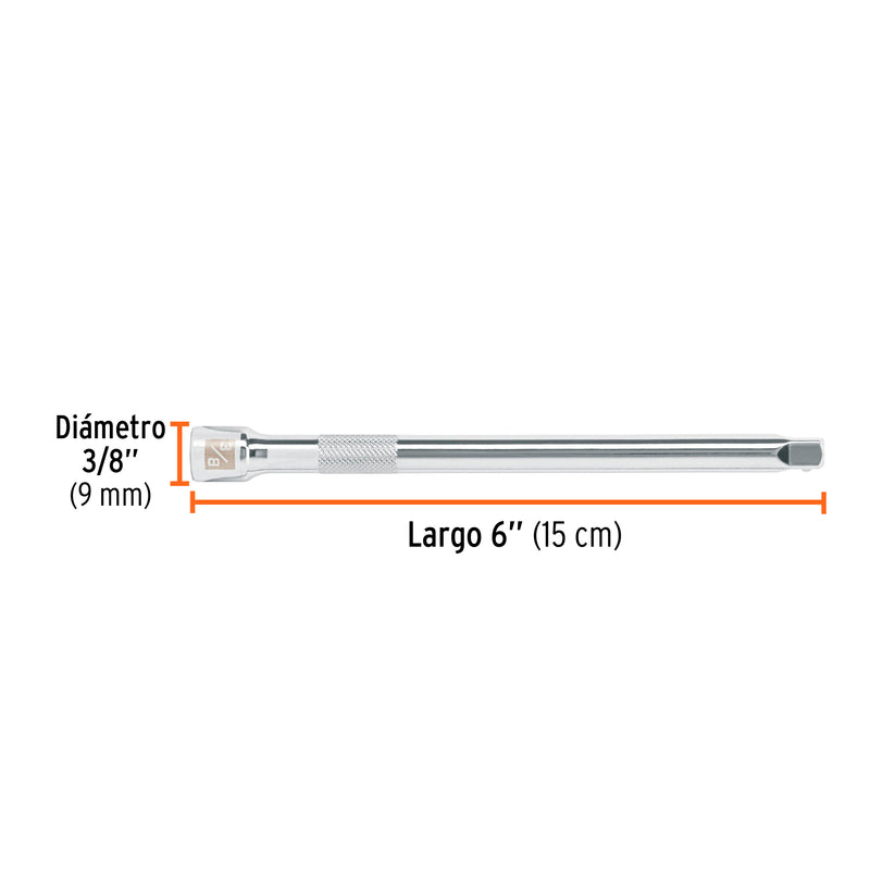 Extensión de 6" para matraca, cuadro 1/4"