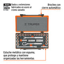 Juego de 25 herramientas cuadro 3/8" std y mm para mecánico