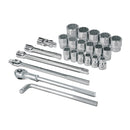 JGO DE DADOS STD CUADRO 3/4' 24 PZAS