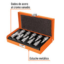 Juego de 10 dados cuadro 3/8" punta torx, Truper