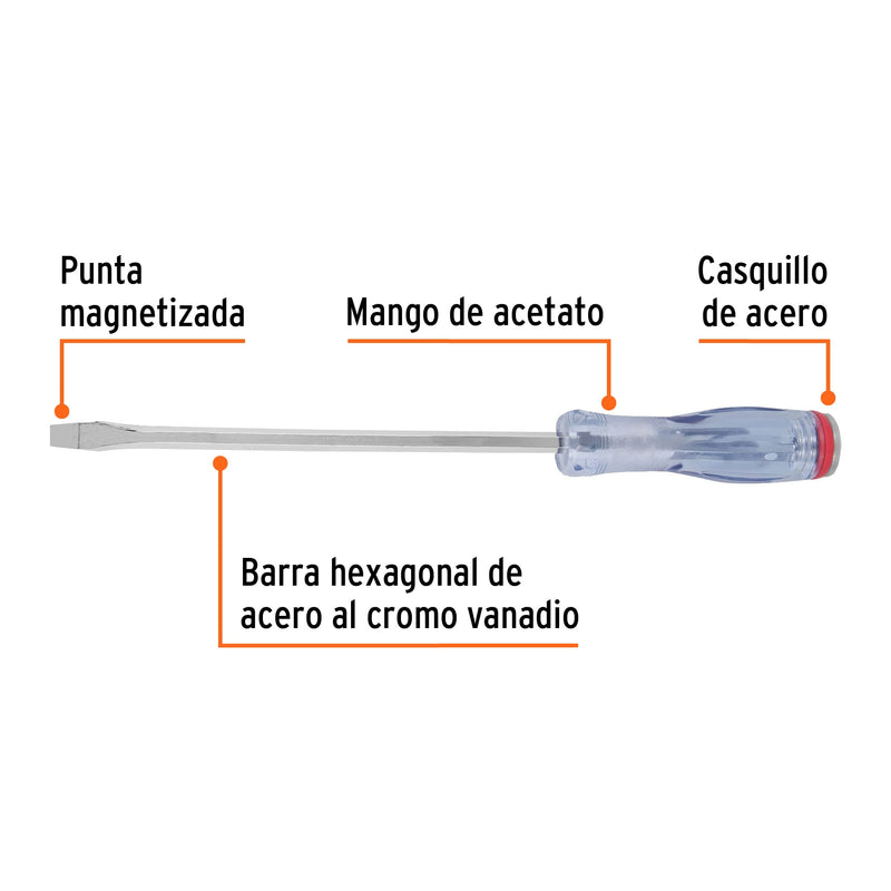 Desarmador plano de golpe 5/16" x 8"