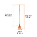 Escoba plástica rígida para jardín Truper, 15 dientes