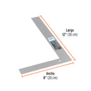 Escuadra de acero para cantero Truper de 8"x12"