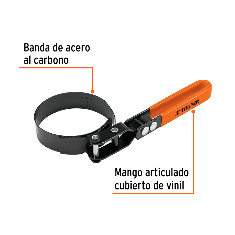 Llave de banda metálica 2-1/2" a3-1/4" para filtro de aceite