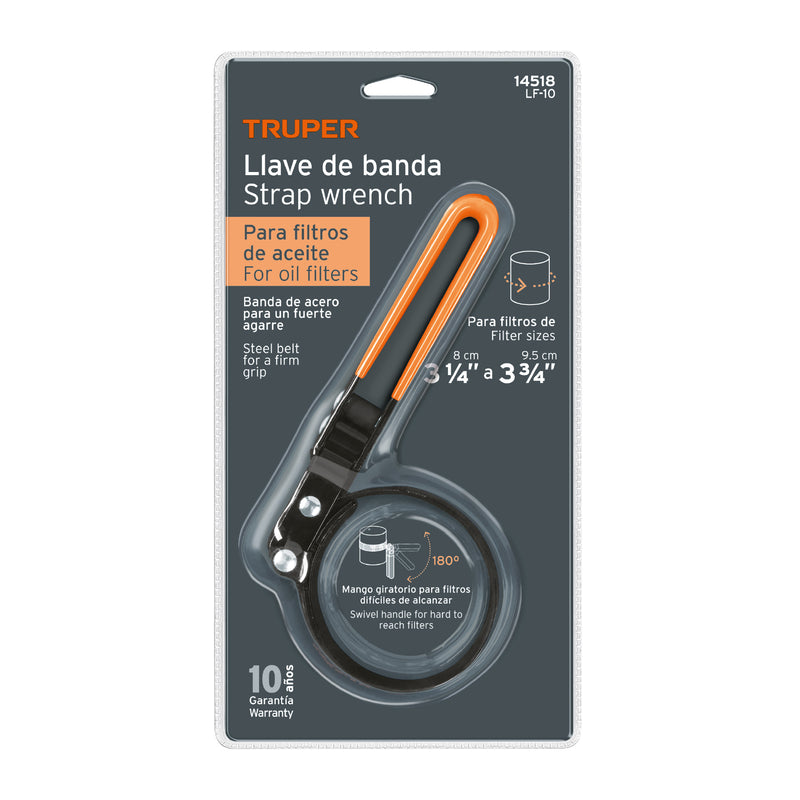 Llave de banda metálica 3-1/4"-3-3/4" para filtro de aceite