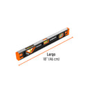 Nivel de 18" (46 cm) magnético con protección de TPR, Truper