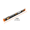 Nivel de 24" (61 cm) magnético con protección de TPR, Truper