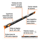 Nivel de 36" (91 cm) magnético con protección de TPR, Truper