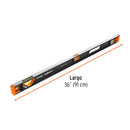 Nivel de 36" (91 cm) magnético con protección de TPR, Truper