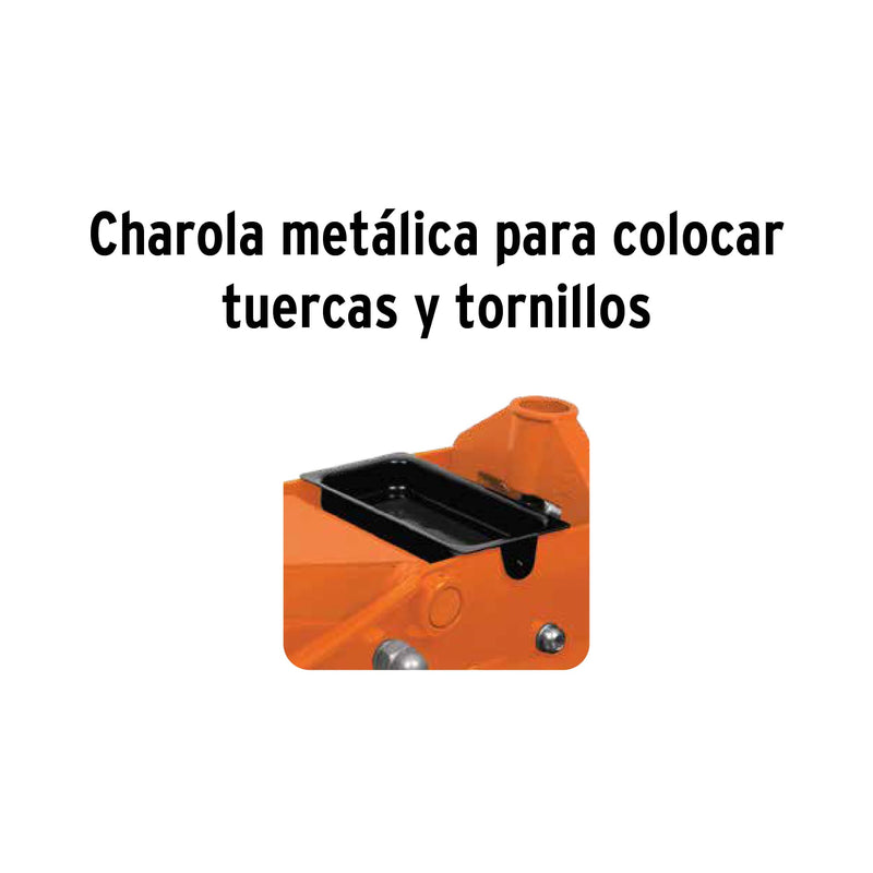 Gato hidráulico profesional de patín Truper, 3 toneladas