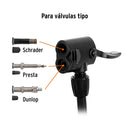 Inflador Manual Truper, acabado en acero inoxidable