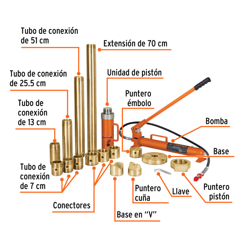 Power Hidráulico de 20 toneladas, Truper