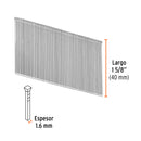 2500 clavos calibre 16, 40 mm para CLNE-16, Truper