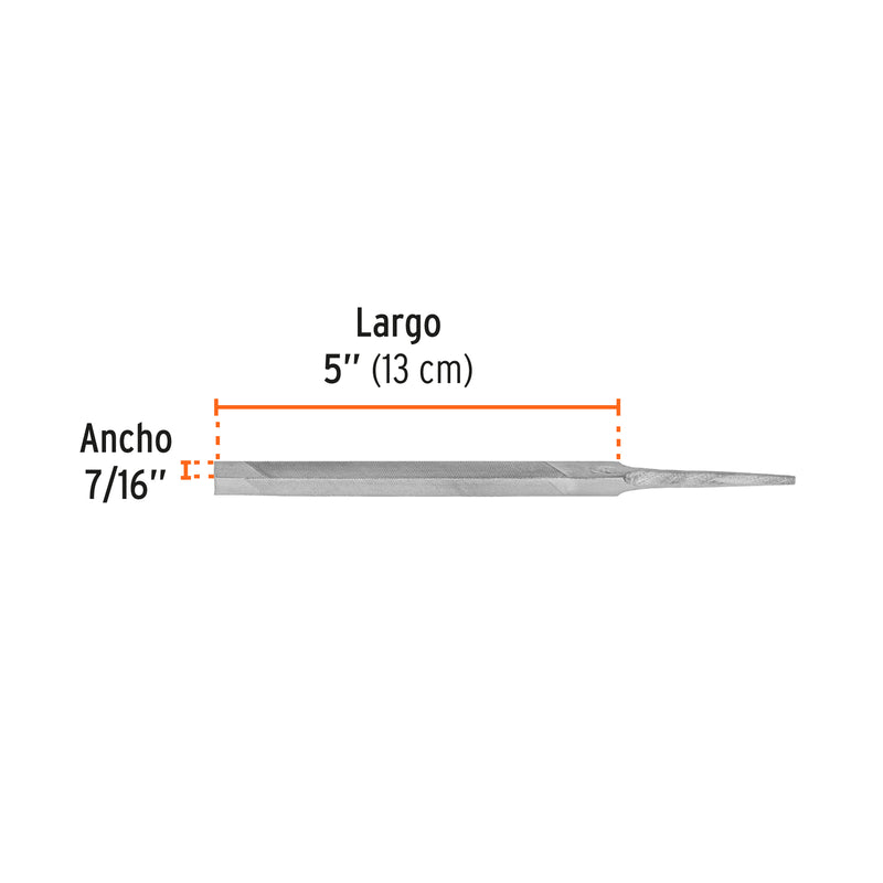 Lima triángulo pesado 5", 34 dpp