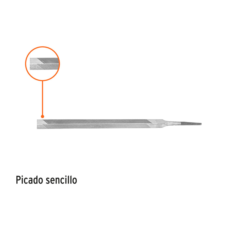 Lima triángulo pesado 7", 34 dpp