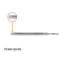 Lima triangular 7" para machete, 36 dpp