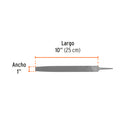 Lima plana bastarda 10"