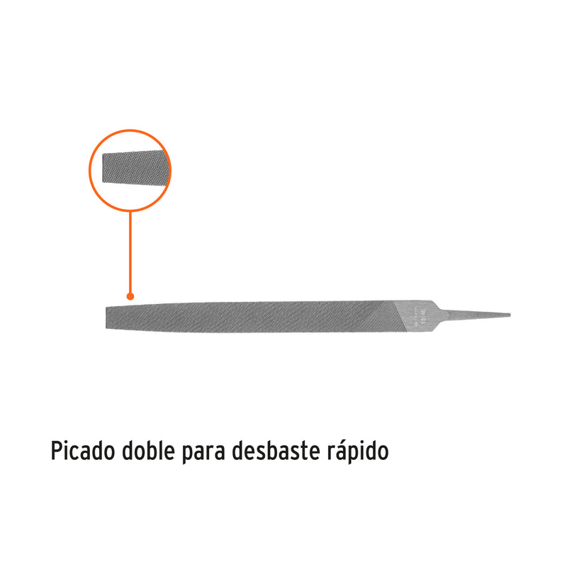 Lima plana bastarda 12"
