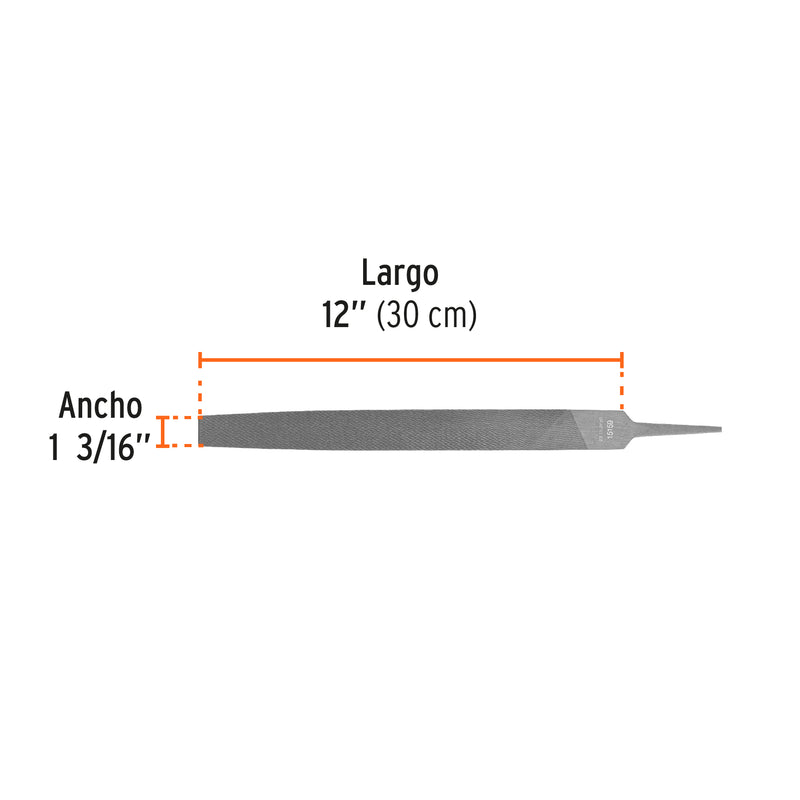 Lima plana muza 12"