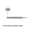 Lima media caña bastarda 8"