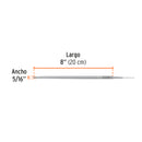 Lima redonda muza 8"