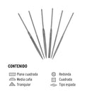 LIMA TIPO JOYERO, JUEGO DE 06 PZAS
