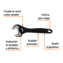 LLAVE AJUSTABLE[PERICO]  8' PAVONADA, EXPERT