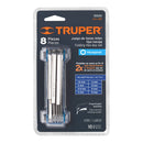 Juego de 8 llaves allen Truper, tipo navaja