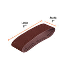 1 banda de lija 3 x 21" p/madera grano 100