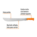 Machete estándar Truper de 18" (46 cm), cacha naranja remachada