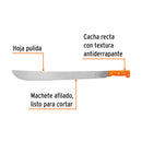 Machete estándar Truper de 24" (61 cm), cacha naranja remachada