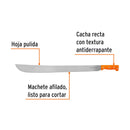 Machete estándar Truper de 24" (61 cm), Cacha Naranja Remachada