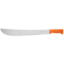 Machete Truper de 18", cacha naranja remachada