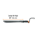 Machete doble filo Truper de 18" (46 cm)