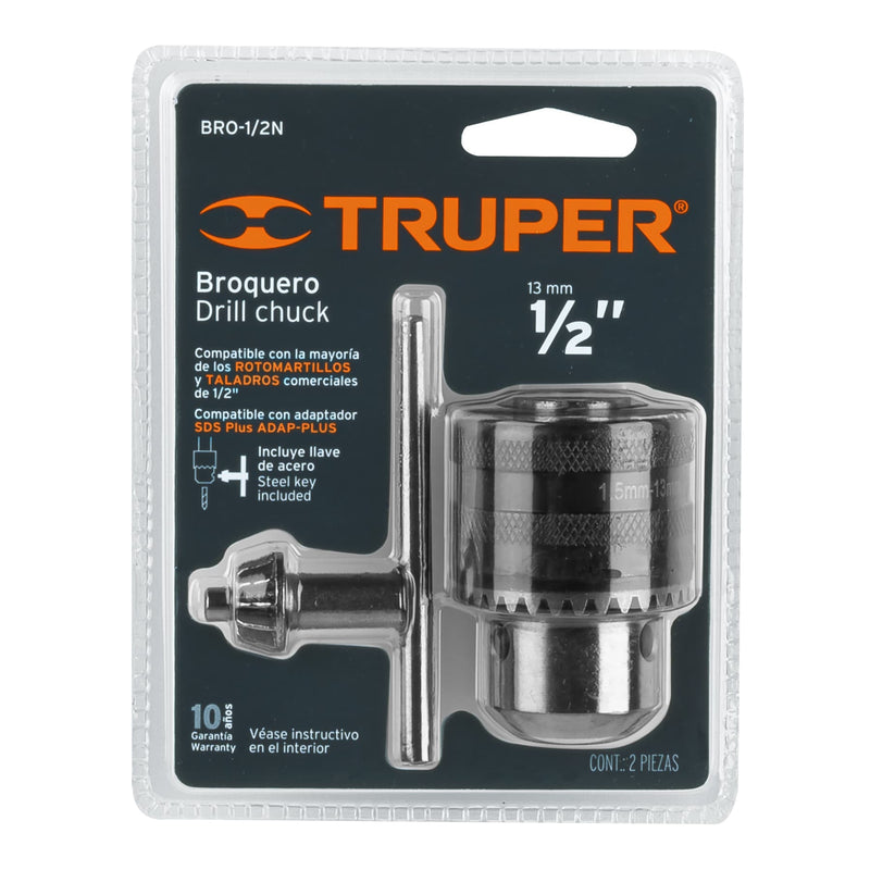 Broquero de 1/2" con llave, Truper