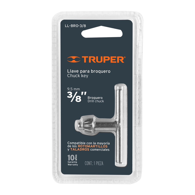 Llave para broquero de 3/8", Truper