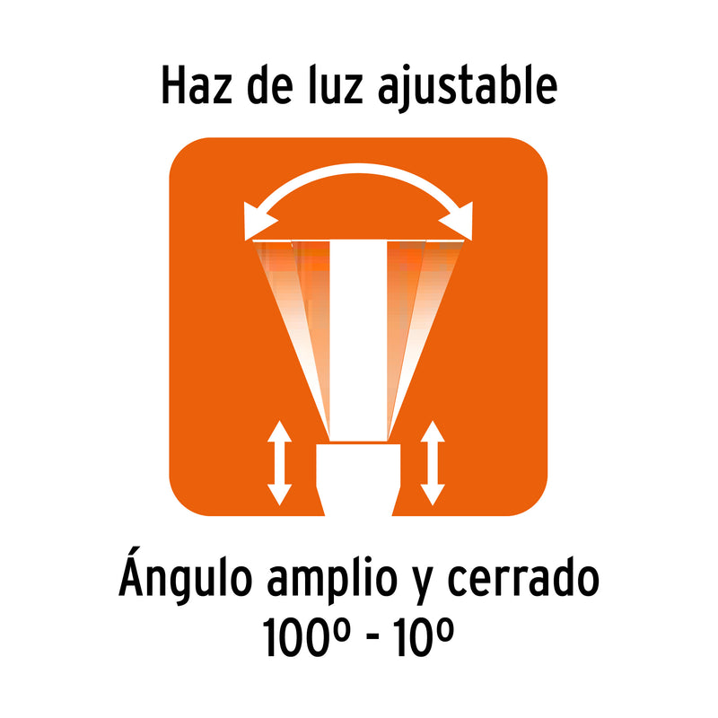 Linterna LED de aluminio Truper 820 lm recargable