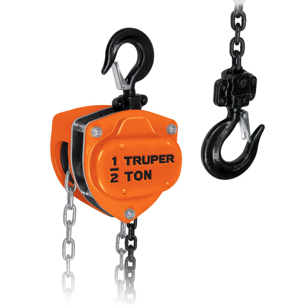 Aparejo Truper de cadena de 1/2 Tonelada