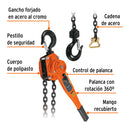 APAREJO DE PALANCA   1-1/2 TON