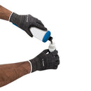 Guantes de nylon Truper recubiertos de nitrilo arenoso, Chico