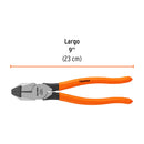 PINZA DE ELECTRICISTA 9'  MANGO PVC, TRUPER