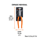 PINZA DE ELECTRICISTA 8'  MANGO PVC, TRUPER