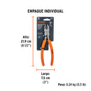 PINZA CORTE DIAGONAL 7' MANGO PVC, TRUPER