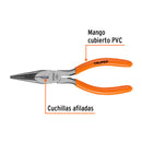 PINZA PUNTA Y CORTE 7" MANGO PVC, TRUPER