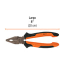Pinza para electricista Truper 8" (20 cm) mango Comfort Grip