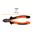Pinza corte diagonal Truper de 6" (15 cm) mango